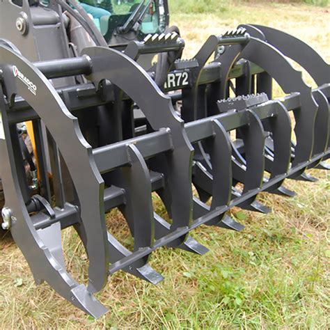 root grapple rake attachment skid steer v2|everything attachments root rake grapple.